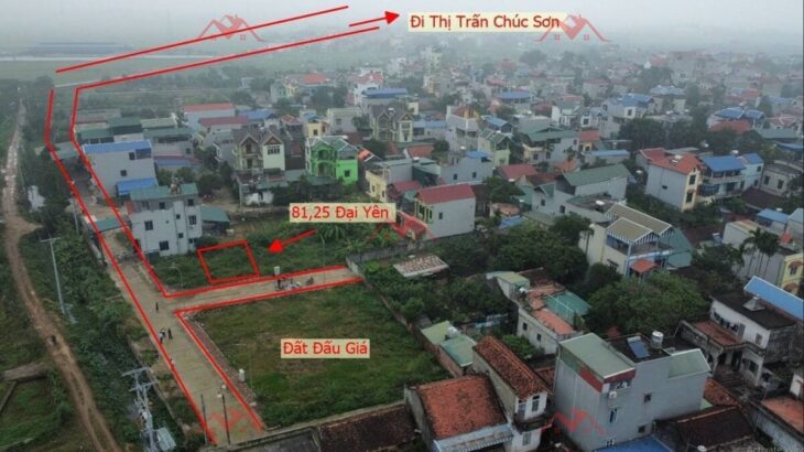 SIÊU PHẨM GIÁ 3,3 TỶ ĐẤT ĐẤU GIÁ ĐẠI-YÊN CHƯƠNG MỸ D/T:81,25M