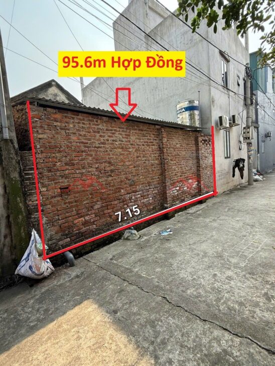 SIÊU PHẨM GIÁ 3,550 TỶ ĐẤT TẠI HỢP ĐỒNG-CHƯƠNG MỸ D/T:95,6M