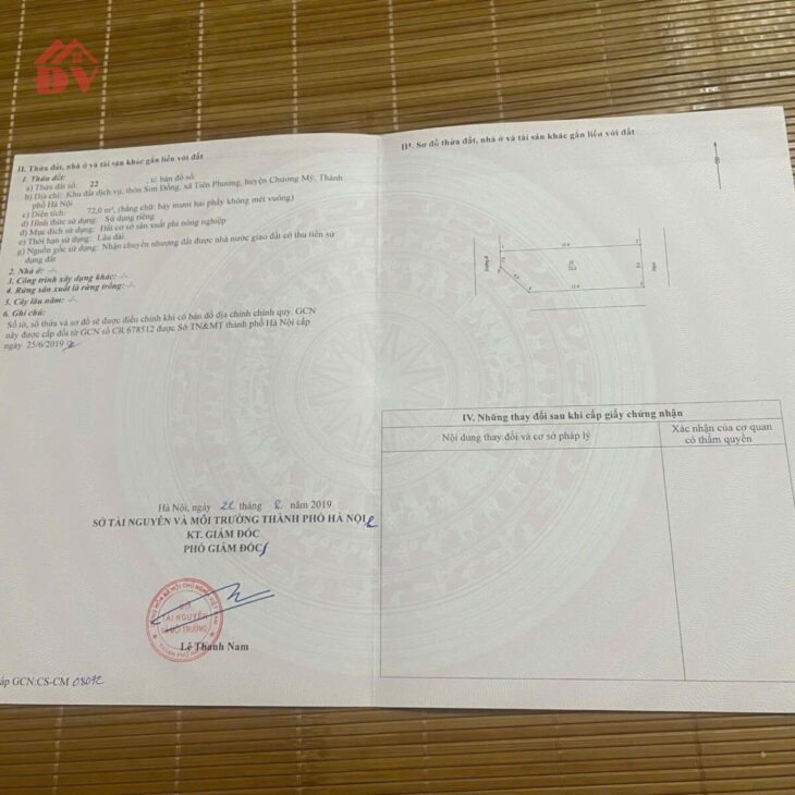 SIÊU PHẨM GIÁ 3,6 TỶ ĐẤT TẠI DỊCH VỤ TIÊN PHƯƠNG-CHƯƠNG MỸ D/T:72M