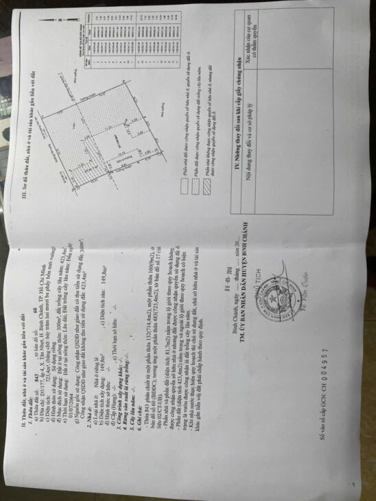 Chính Chủ Bán Lô Đất 724m2 ở Tân Nhựt , Bình Chánh