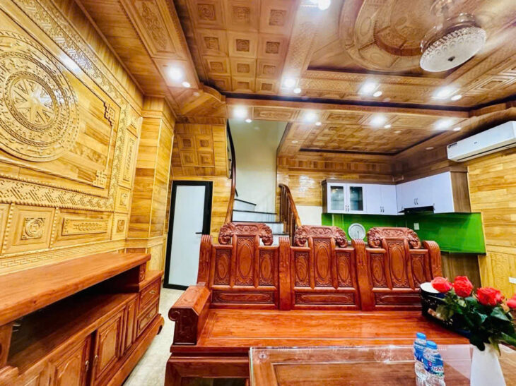 PHỐ BÀ TRIỆU HÀ ĐÔNG ????NHÀ ĐẸP – MẶT TIỀN RỘNG – FULL NỘI THẤT ỐP GỖ. NHÀ 5TẦNG. MẶT TIỀN 5,6M.