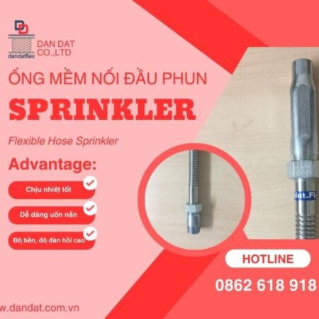 ỐNG MỀM NỐI ĐẦU PHUN SPRINKLER, ỐNG MỀM SPRINKLER, Khớp Nối Mềm Inox Dùng Cho Đầu Sprinkler