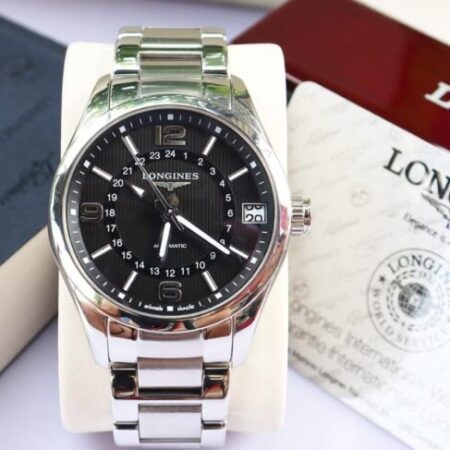 Longines Conquest Classic L2.799.4.56.6 – 4 Kim Giờ GMT – Automatic – Size 42mm Fullbox