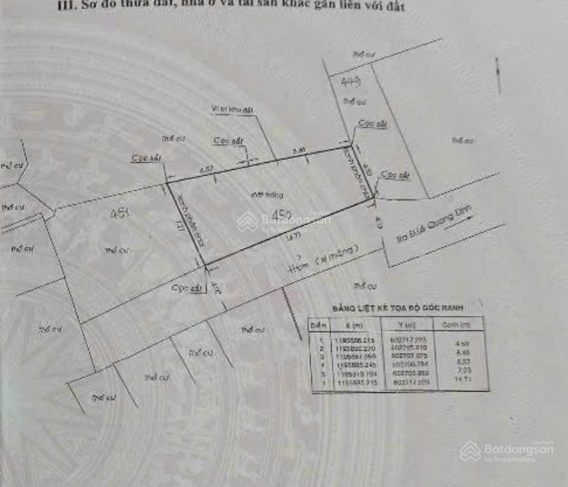 Bán 2 lô đất kề nhau hẻm 4m Lê Quang Định. P11. Bình Thanh 14 x 78m. DTCN 86m2, giá 7,8 tỷ