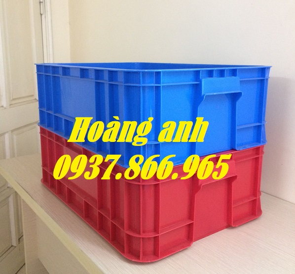 Thùng nhựa đặc có nắp cao 25, thùng nhựa công nghiệp, khay nhựa bít, sóng nhựa đặc tại Long Biên