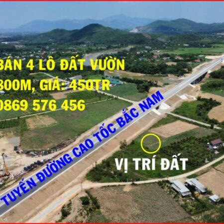 MỞ BÁN 4 LÔ ĐẤT VƯỜN TẠI NHA TRANG KHÁNH HOÀ