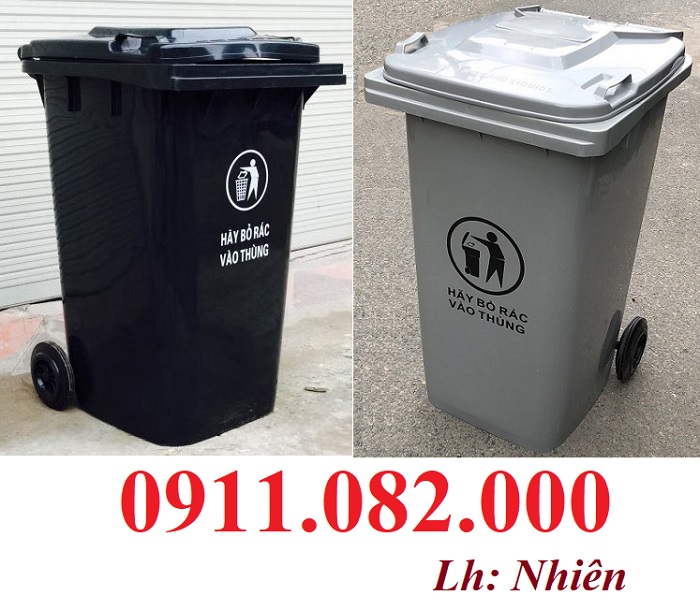 Thùng rác nhựa Phan Khánh Đăng giá rẻ tại miền tây- thùng rác 120L, 240L, 660L giá sỉ- lh 091108200