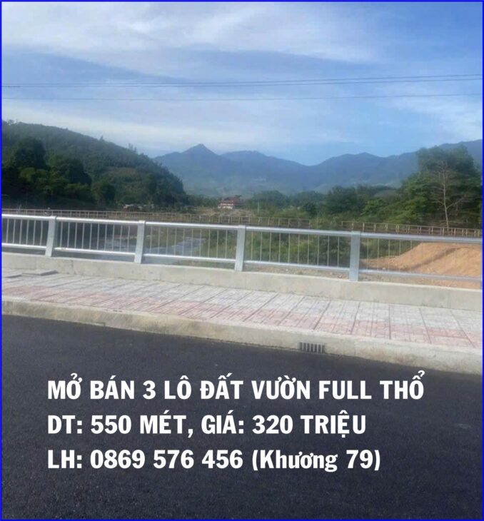 MỞ BÁN ĐẤT VƯỜN GIÁP SUỐI TẠI KHÁNH VĨNH, KHÁNH HOÀ