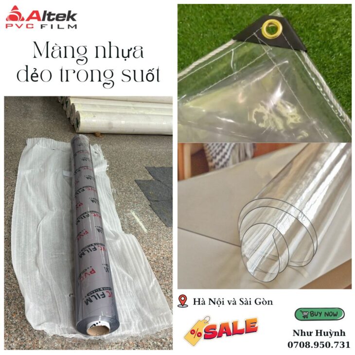 Màng nhựa dẻo trong suốt pvc – báo giá