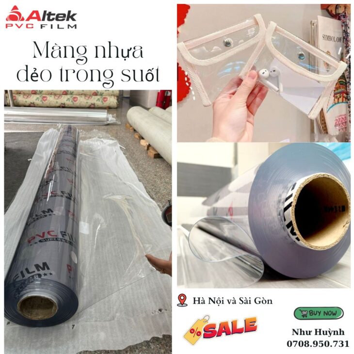 Màng nhựa dẻo trong suốt pvc – báo giá