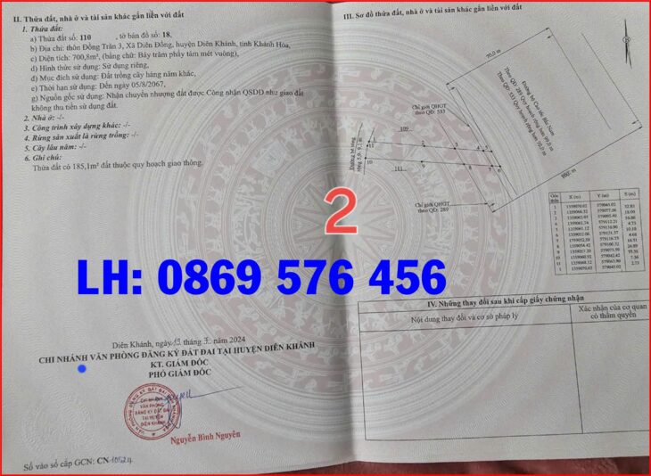 MỞ BÁN 4 LÔ ĐẤT VƯỜN TẠI NHA TRANG KHÁNH HOÀ