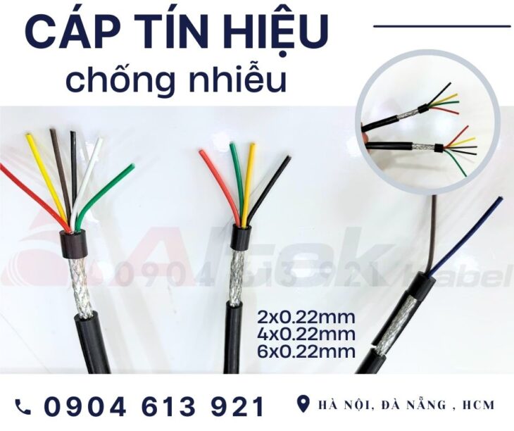 Cáp tín hiệu chống nhiễu 2×0.22,4×0.22,6×0.22mm Altek Kabel