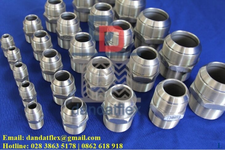 Ống mềm inox 304, Khớp nối inox, đầu nối khớp nối mềm, phụ kiện ống ruột gà pvc,ống inox chịu nhiệt