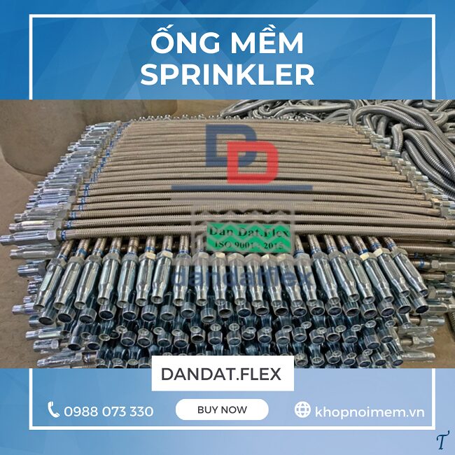 Ống mềm nối đầu phun sprinkler, ống mềm kết nối đầu phun sprinkler, phụ kiện ống mềm chữa cháy