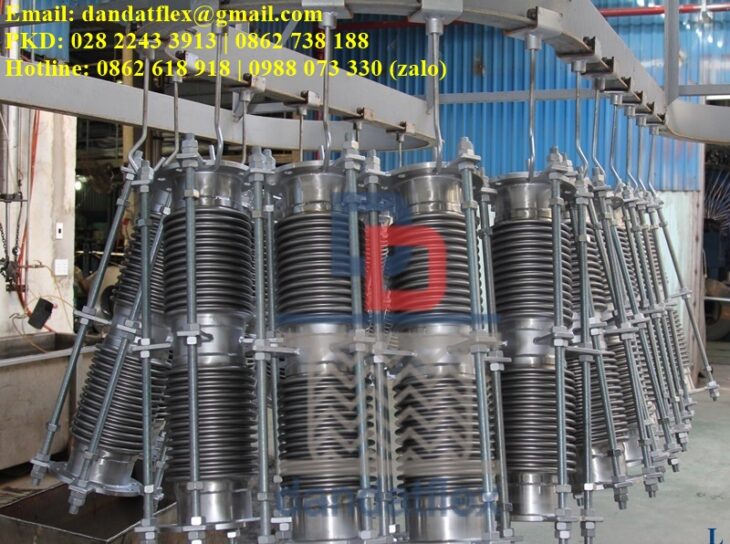 Ống bù trừ giãn nở, khớp nối giãn nở inox, bù trừ giãn nở nhiệt, khớp co giãn inox, khop gian no