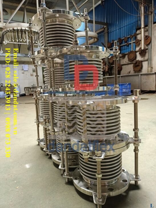 Khớp giãn nở inox, Khớp giãn nở nhiệt inox, Khớp nối inox, Khớp nối mềm chống rung