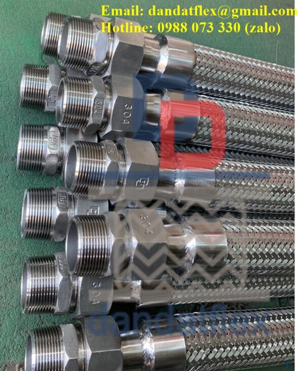 Ống dẫn dầu thủy lực bọc lưới inox, Ống thủy lực bọc lưới inox, Dây dầu thủy lực bọc lưới
