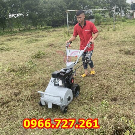 Máy cắt cỏ trục băm hàm cắt 42cm chạy xăng 7hp kawasaki