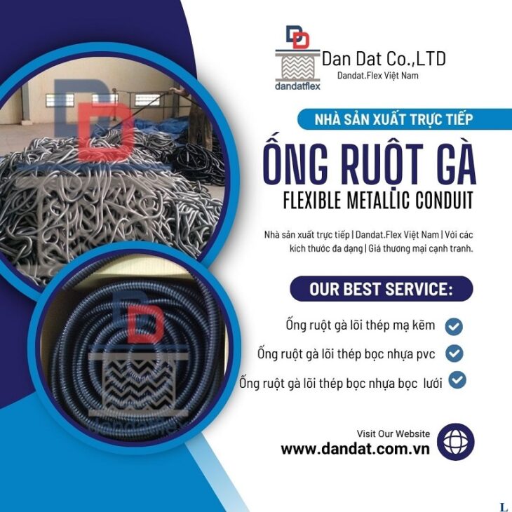 Ống ruột gà luồn dây điện, Ống ruột gà lõi thép bọc nhựa PVC, Khớp nối ren ngoài ống ruột gà pvc