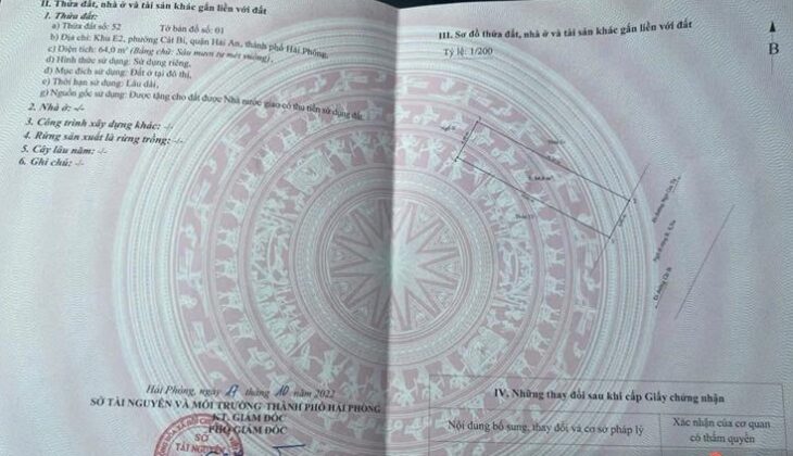 Bán nhà mặt ngõ 30 Ngô Gia Tự, 64m 3.5 tầng, đường 8m, Giá 6.3 tỉ gần Cầu Rào