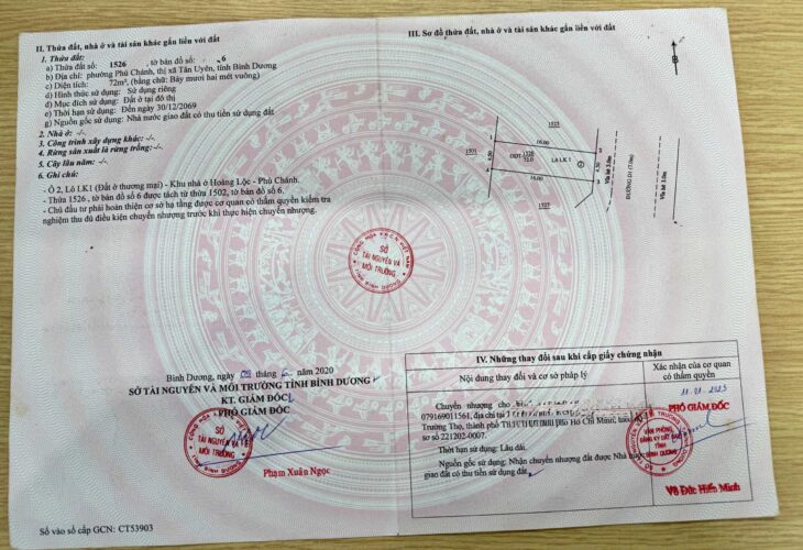 Đất Phú Chánh Thành Phố TÂN UYÊN Kẹt tiền bán đất trả nợ, Giá ra đi của em nó là 1 tỷ 450 triệu