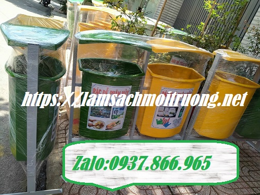 Bán thùng rác, thùng rác, thung rac,thùng rác 80l treo đôi, thùng rác phân loại