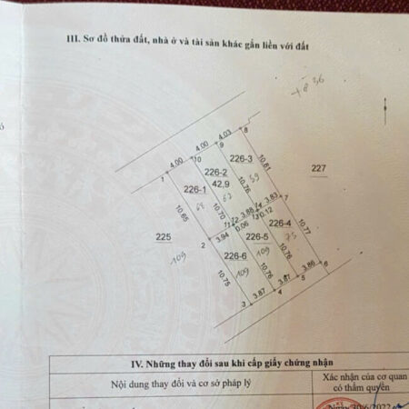 Cần tiền bán gấp 42.9 m2 đất Hà Đông, LH 09777090353