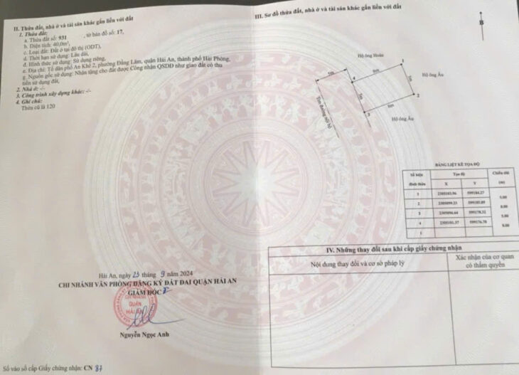 Nhà phân lô Tô Vũ – 193 Văn Cao, 40m 5 tầng độc lập, đường 10m, Giá 5.4 tỉ, đẹp như mới