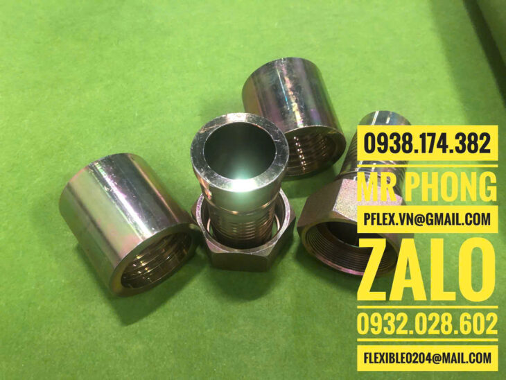 phụ kiện bấm ống thủy lực-phụ kiện bấm ống tuy ô thủy lực-đầu ren bấm ống thủy lực