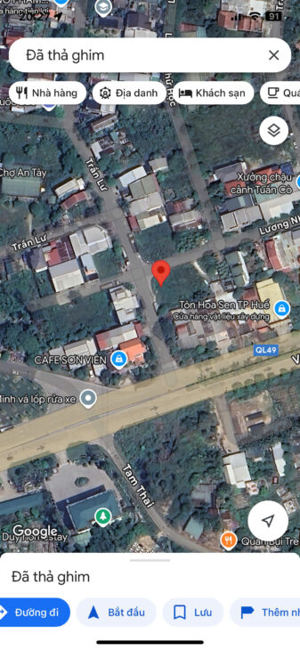 Bán lô góc 2 mặt tiền Trần Lư đường 19,5m KQH Xóm Hành, An Tây, Thành phố Huế