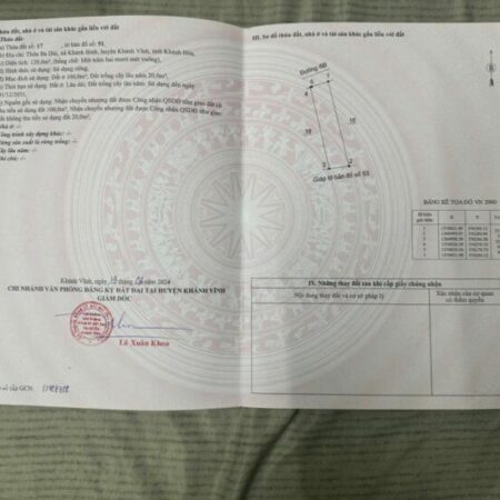 CHỈ 230TR CÓ NGAY LÔ NỀN THỔ CƯ TẠI KHÁNH HOÀ