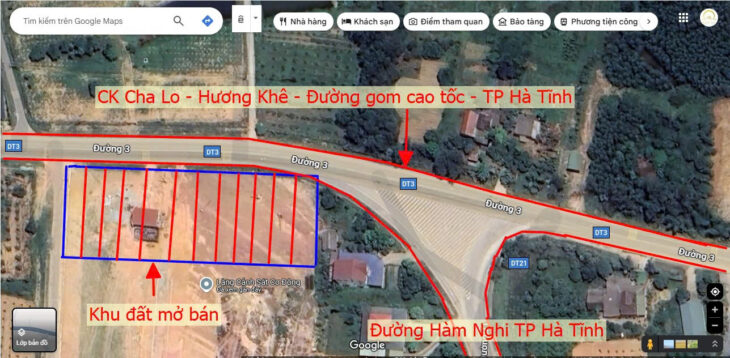 MỞ BÁN 15 LÔ ĐẤT GIÁ 1,7x TỶ/LÔ – ĐẤT: 7,25×30=217,5m2 – TỈNH LỘ 3 NGỌC SƠN – THẠCH HÀ
