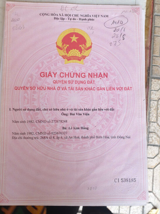 Bán 378.4m2 Nhà Đất Chính Chủ 2 Mặt Tiền Đường Nhựa Nguyễn Trung Trực, KP4, P.An Hòa, Biên Hòa