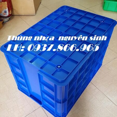 Thùng cao 39 đặc nan dày, thùng công nghiệp tại hà nội, thùng nhựa- sóng nhựa bít