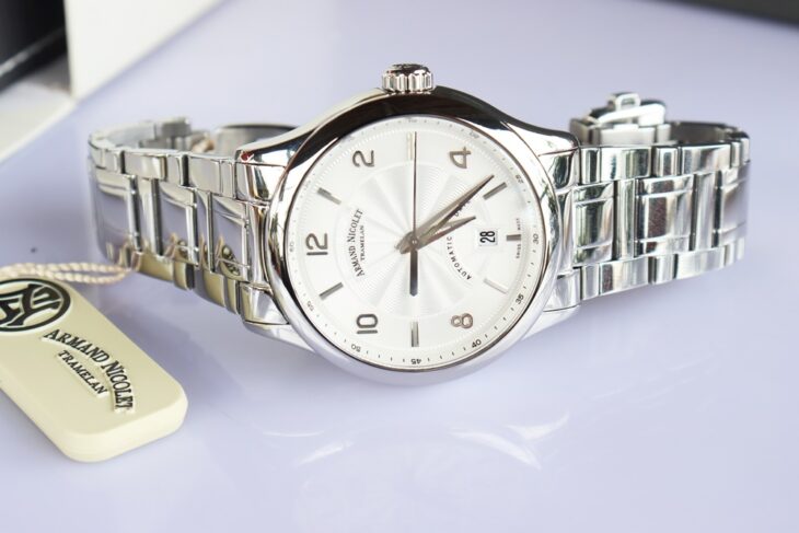 Đồng hồ Nam Armand Nicolet M02-4 Automatic, Dây thép – size 42mm Fullbox….