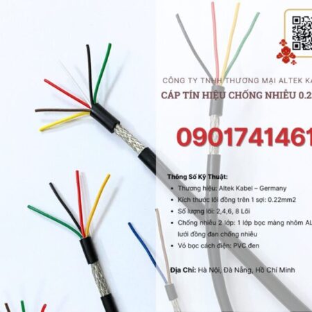 Cáp tín hiệu chống nhiễu 8×0.22 Đà Nẵng, Hà Nội, Hồ Chí Minh