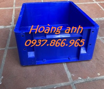 Phân phối thùng nhựa đặc có lỗ, thùng nhựa BL001, đơn vị cung cấp thùng nhựa