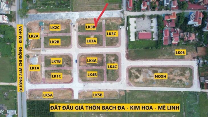 ????BÁN LÔ ĐẤT TẠI KHU ĐẤU GIÁ THÔN BẠCH ĐA, KIM HOA, MÊ LINH, HÀ NỘI