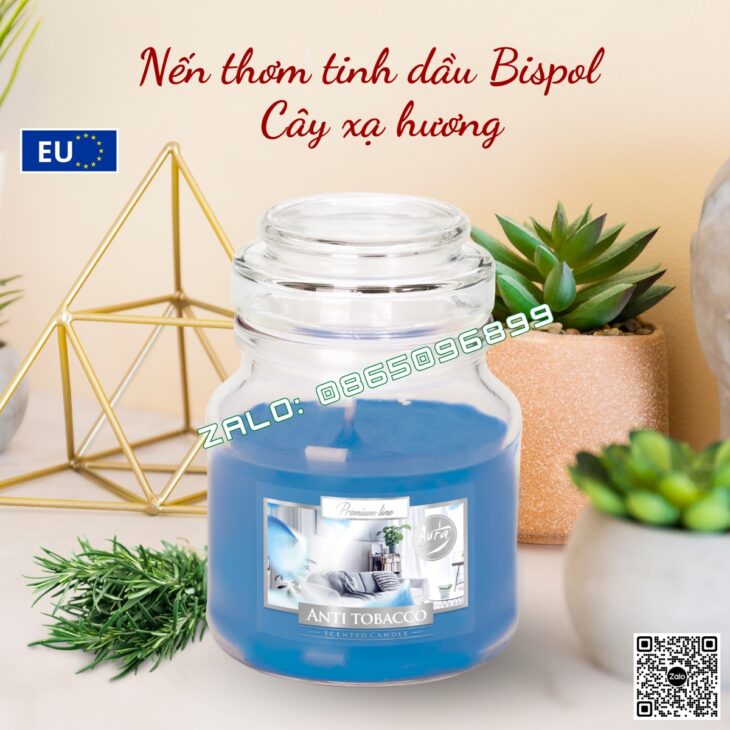 NẾN THƠM CAO CẤP BISPOL 120g, DECOR TRANG TRÍ, HỖ TRỢ KHỬ MÙI THƠM PHÒNG, QUÀ TẶNG CAO CẤP