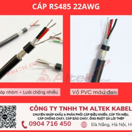 Cáp chống nhiễu RS485 24AWG Đà Nẵng, Hà Nội, Hải Phòng