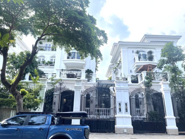 khu biệt thự 14,5×25,5m – KDC Cityland Q7 – 5 tầng đẹp – view sông – khu compound – giá 85,9 tỷ
