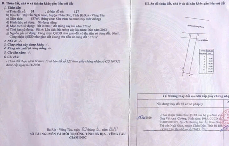 SỞ HỮU ĐẤT ĐẸP CHÍNH CHỦ – GIÁ Tốt – Vị Trí Tại : Thị Trấn Ngãi Giao – Châu Đức – Bà Rịa Vũng Tàu