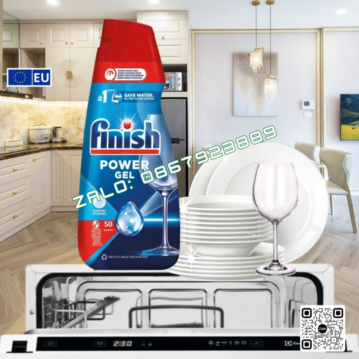 GEL RỬA BÁT FINISH HÀNG CHÍNH HÃNG NHẬP KHẨU CHÂU ÂU, CHUYÊN DÙNG CHO MÁY RỬA BÁT
