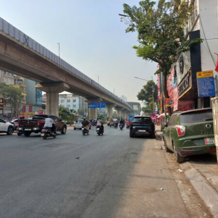 BÁN NHÀ MẶT PHỐ NGUYỄN TRÃI, VỈA HÈ KINH DOANH, LÔ GÓC DT115M 7TẦNG THANG MÁY, 45.X TỶ