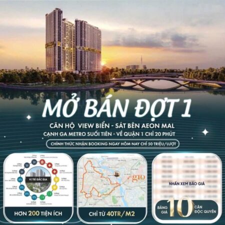 THE GIÓ RIVERSIDE Căn hộ cao cấp ven sông cạnh Vinhomes Giá chỉ từ 1.6 tỷ