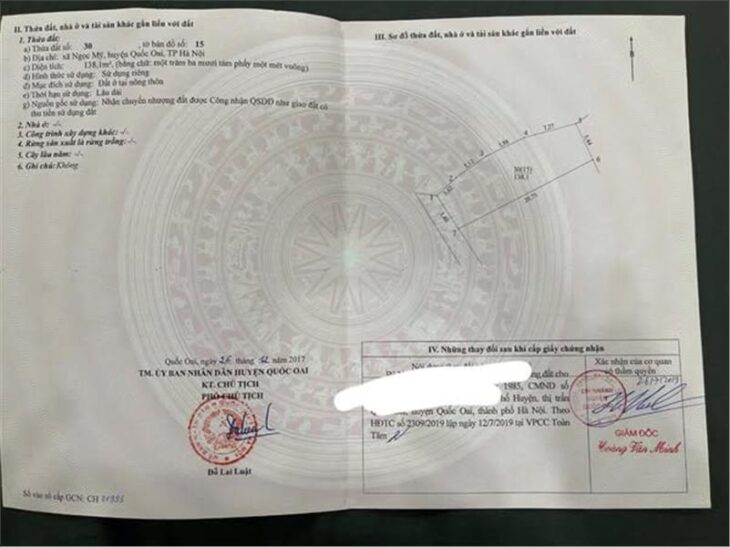 ĐẤT THỔ CƯ QUỐC OAI – 138m2 – CƠ HỘI ĐẦU TƯ KHÔNG THỂ BỎ LỠ!