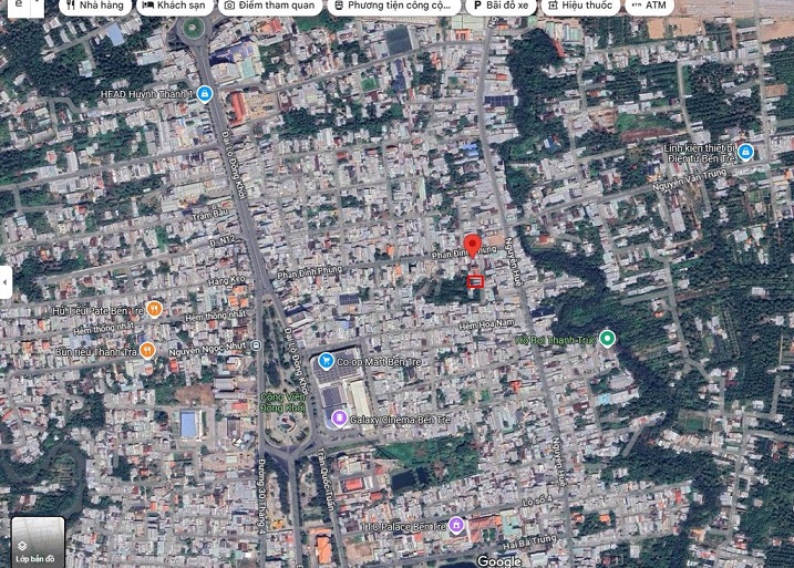 Đất sổ đỏ 98,2 m2, Đường Phan Đình Phùng, Phường 4, TP Bến Tre