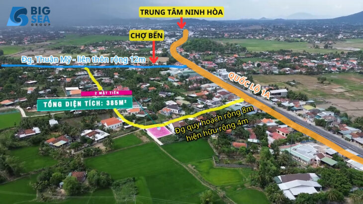Chính chủ Sang Nhượng 3 lô đất nền full thổ cư giá rẻ tại Thị Xã Ninh Hòa tỉnh Khánh Hòa.