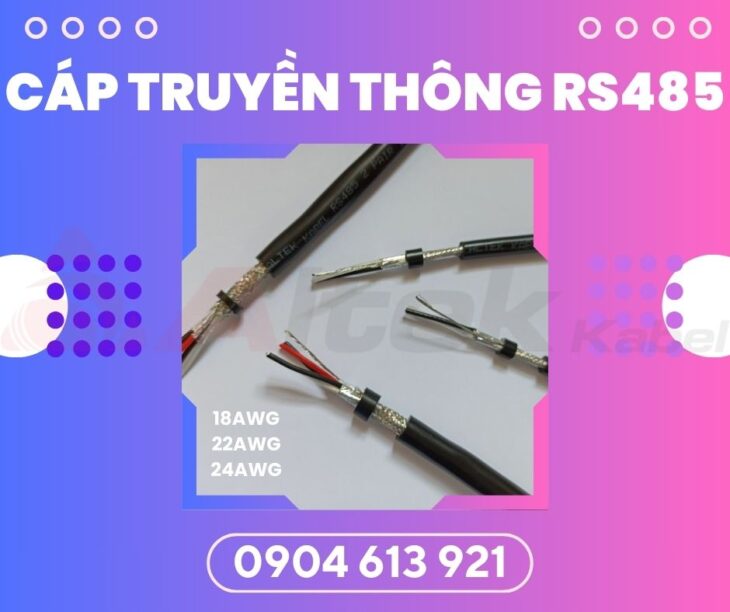 Cáp tín hiệu RS485 2 lớp chống nhiễu 24AWG 1 pair Altek Kabel