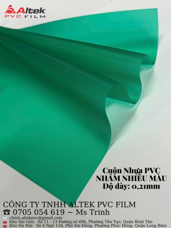 Cơ sở sản xuất nhựa pvc nhám nhiều màu giá rẻ